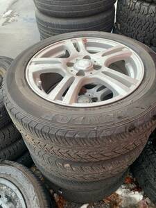 Y1009 175/65R15 DUNLOP ダンロップ 2012年 PCD100 4H 6J +45 4本セット