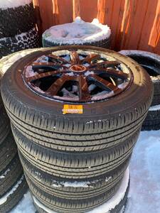 Y1024 155/65R14 BRIDGESTONE ブリジストン 2021年 PCD100 4H 4.5J INSET 45 4本セット