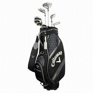 新品最安値★即決 キャロウェイ レディース Solaire ソレイル ブラック Callaway 9点 クラブ+キャディバッグ+ヘッドカバー ソレイユ black