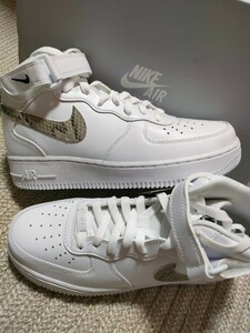 新品 未使用 NIKE エアフォース 1 MID スネーク 蛇 w's 25cm ナイキ エアフォース1 AIR FORCE ミッド