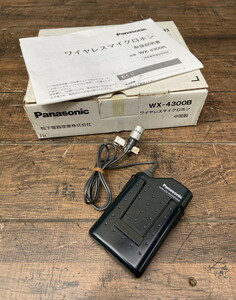 S-30◆Panasonic WX-4300B ワイヤレスマイクロホン タイピン型 パナソニック