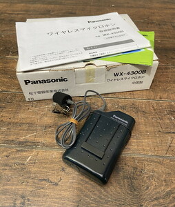 S-29◆Panasonic WX-4300B ワイヤレスマイクロホン タイピン型 パナソニック