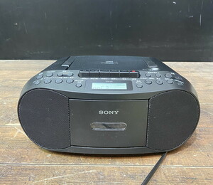 S-133◆動作品 SONY CDラジカセ CFD-S70 ラジオ AM FM 2バンド カセット レコーダー 軽量