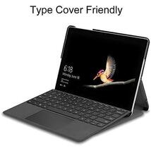 Surface Go2 / Surface Go3 ケース [Gos Elec] 軽量 薄型 二つ折スタンドケース PUレザー Surface Go 2 2020 カバー [グレー]_画像5