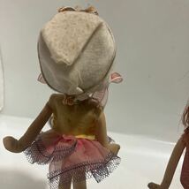 昭和レトロ ポーズ人形 ２体セット　高さ約21.5-22.5cm　当時物 送料無料_画像4