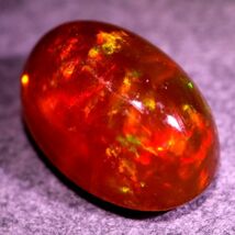 天然ファイアオパール メキシコ産 5.250ct 欧泊 裸石 宝石 ジュエリー 遊色 ファイヤーオパール 天然 墨西哥 loose jewelry fire opal_画像2