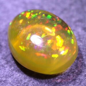 天然ファイアオパール メキシコ産 1.200ct 欧泊 裸石 宝石 ジュエリー 遊色 ファイヤーオパール 天然 墨西哥 jewelry fire opal