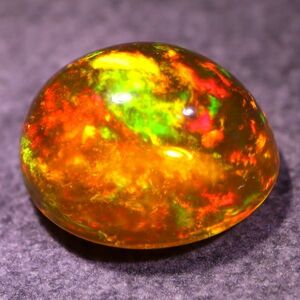 天然ファイアオパール メキシコ産 1.755ct 欧泊 宝石 ジュエリー 遊色 ファイヤーオパール 天然 墨西哥 loose jewelry fire opal