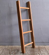 イギリス アンティーク 木製ラダー 梯子 ディスプレイ 12156_画像2