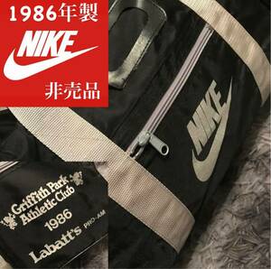 1986年製 非売品 世界現存数1個【NIKE × グリフィスパーク チーム別注 ボストンバッグ】jordan kith dunk acg aj1 sacai footscape