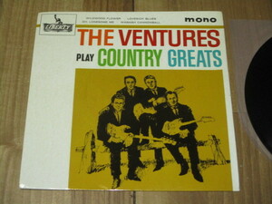 THE VENTURES PLAY COUNTRY GREATS ベンチャーズ 英 EP 4曲入り OH,LONESOME ME 他 ドン・ウィルソン ノーキー・エドワーズ メル・テイラー