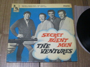 THE VENTURES ベンチャーズ SECRET AGENT MEN 秘密諜報員 英 EP 4曲入り 他 ドン・ウィルソン ノーキー・エドワーズ メル・テイラー
