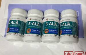 【その2】5-ALA 50mg　60粒入×4個　賞味期限2024年10月　アジアゲート株主優待　ネオファーマジャパン　5-アミノレブリン酸