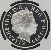 【1円スタート】1999年 イギリス ダイアナ元妃追悼 銀貨 5ポンド NGC PF69 ウルトラカメオPCGS 現物資産 アンティーク モダンコイン 箱完品_画像2