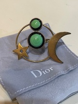 クリスチャン　ディオール　Christian Dior　星　月　ストーン　リング　指輪　計測13号 D4718_画像2