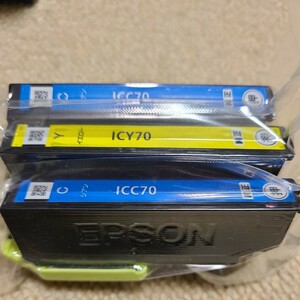 エプソン　インク　ICC70 青　ICY70　黄　未使用　純正 