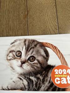 可愛い猫のカレンダー　2024年　壁掛け