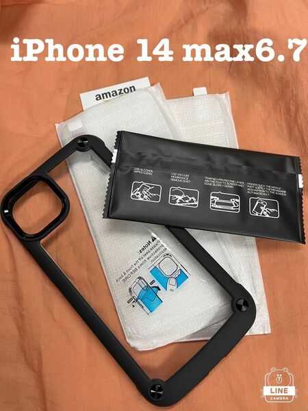 iPhone14 max６.７インチ　スマホケースblack