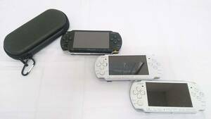 【ジャンク品】SONY ソニー PlayStation Portable プレイステーション・ポータブル ゲーム機本体 計3点/PSP-1000/PSP-3000/6-04OM120602