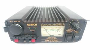 【ジャンク品】ALINCO アルインコ 無線機器用 直流安定化電源 スイッチング式 32A DM-330MV/約19×17×9cm/01YZ122001-6