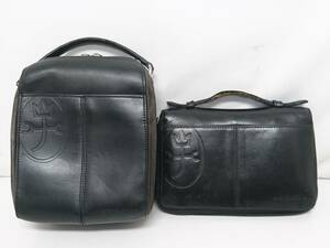 【USED品】CASTELBAJAC カステルバジャック バッグ 計2点/ハンドバッグ/セカンドバッグ/トリエ/KAMON家紋エンボス刻印/6-03OM112901