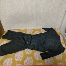 レディース 競泳水着 フィットネス 水着 セパレート 半袖タイプ オレンジ ブラック 系 XXLサイズ_画像6