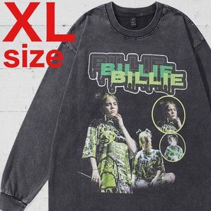 Billie Eilish ビリー・アイリッシュ オーバーサイズ ロングスリーブTシャツ ブラック XL