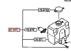 マツダ AZ-1 PG6SA ウォッシャータンクASSY モーター付き MAZDA FRONT WASHER TANK REAR WASHER TANK Genuine Mazda JDM KEI CAR 新品 