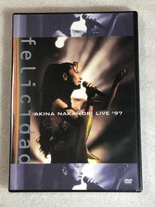 ☆即決DVD新品☆ AKINA NAKAMORI 中森明菜 live ’97 felicidad