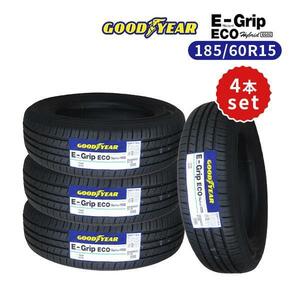 4本セット 185/60R15 2023年製造 新品サマータイヤ GOODYEAR EfficientGrip ECO EG01 送料無料 185/60/15