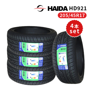 4本セット 205/45R17 2023年製造 新品サマータイヤ HAIDA HD921 送料無料 205/45/17