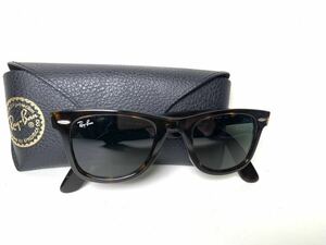  ★極美品　１円スタート★RayBan 　レイバン　 ウェイファーラー 　サングラス　　RB2140 902/ 47□22 3N べっ甲調　鼈甲調　眼鏡