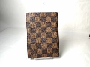 E444 使用僅か 極美品 LOUIS VUITTON ルイヴィトン N60188 ダミエ クーヴェルテュール パスポール パスポートケース ブラウン系 