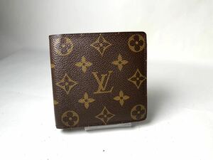 555 使用僅か極美品 1円 LOUIS VUITTON ルイヴィトン M61675 モノグラム ポルトフォイユマルコ 二つ折り 財布 ウォレット ミュルティブル