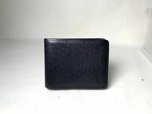 557 1円 ■美品■ LOUIS VUITTON ルイヴィトン ミュルティブル タイガ ポルトビエ3 カルトクレディ 二つ折り 財布 ウォレット ブラック系