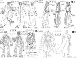 ③ワンピース ONE PIECE　アラバスタ編　製作用資料　設定資料