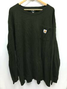 Carhartt カーハート 長袖Tシャツ ロンT カーキ サイズ2XL メンズ 23122001