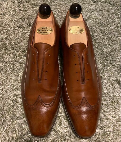 3月限定値下　mannina マンニーナ　ビジネスシューズ　UK8 26.5cm 26cm 革靴　ブラウン