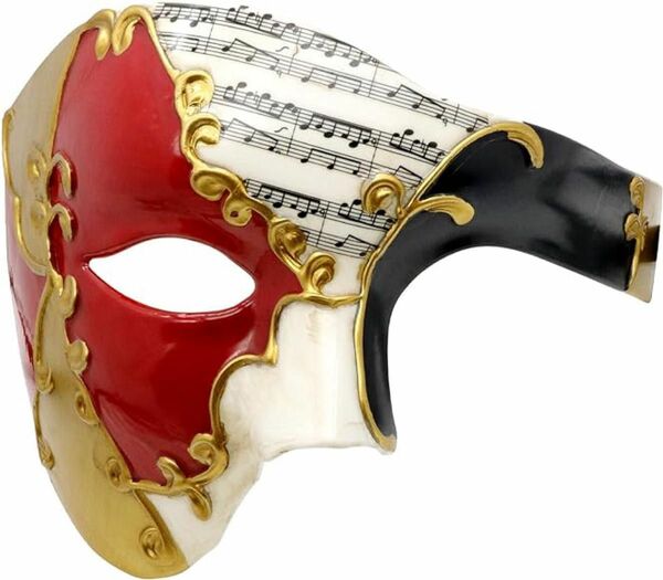 仮面 マスク フリーサイズ 赤色 レッド 仮装 イベント 