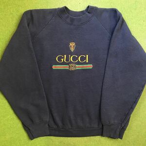 1980's〜90's USA製 GUCCI グッチ ビンテージ ブート bootleg ネイビー サイズL 80年代 90年代 ヴィンテージ アメカジ 古着