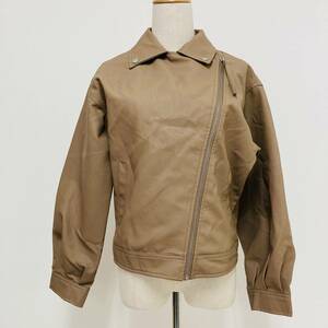 a03446 beautiful goods SPRAY PREMIUMs Play leather jacket synthetic leather rider`s lining Brown natural on goods all-purpose Schic . leather style 