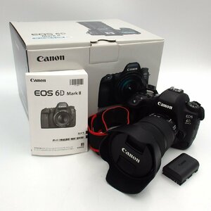 1円～ Canon キヤノン EOS 6D Mark IIデジタル一眼レフカメラ 他 箱付 通電未確認 現状品 y166-2311582【Y商品】