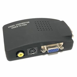 未検品ビデオコンバーターVGA変換ボックス AA0596 SLLEA RCAコンポジットAV S-Video - DVD DVR VCRモニター用