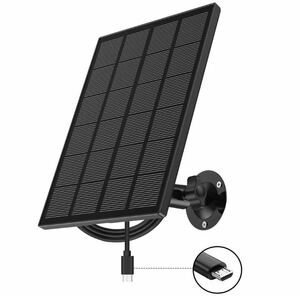 ZUMIMALL屋外 BB722 ソーラーパネル対応 太陽光パネル ソーラー防犯カメラ USB