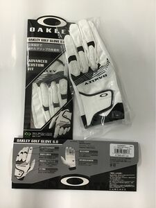 OAKLEY GOLF GLOVE 6.0（オークリーゴルフグローブ）FOS900974 100WHITE 白26cm 2枚組