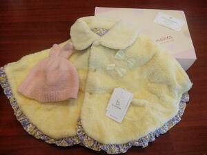 [ not yet arrived for new goods ]branshes baby poncho * hat set free size 