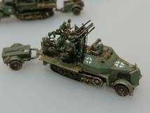 Sdkfz7/20mm4連装＆ベンツＴ/20mm対空砲＆U304/20mm対空砲＆Sdkfz222＆ワーゲン無線車＆カーゴトレーラー「国境の空を睨む17」_画像4