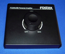 ☆中古・美品☆Fostex PC200USB USB PERSONAL AMPLIFIRE DAC内蔵ボリューム付きアンプ 送料：５２０円（条件あり）～_画像3