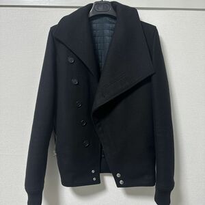 dior homme コート ブルゾン 44 ジャケット 玉木宏着用モデル ディオールオム メルトン ピーコート ウール 