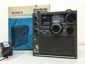 SONY Sony ICF-5900 Sky sensor multiband receiver radio retro antique AC adaptor origin box attaching 